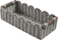 Toilet Paper Storage Basket Bathroom Counter Organizer Wicker Baskets for Organizing Cute Basket for Bedroom Nursery Room Kitchen Bathroom Decor-Gray