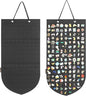 PACMAXI Hanging Brooch Pin Organizer, Display Pins Storage Case, Brooch Collection Storage Holder, Holds Up to 96 Pins.(Not Include Any Accessories) (Black, Small)