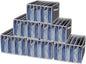 Zilink Upgraded Wardrobe Clothes Organizer with Support Board Clear Pant Organizer for Closet with 7 Grids Jeans Storage Organizer for Closet for Jean Pant Sweater Legging T-Shirt, 6 Pack