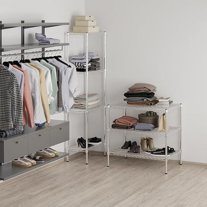 24" Deep x 36" Wide x 34" Height Wire Shelving Kit | 3-Tier | NSF Commercial Storage Rack Unit