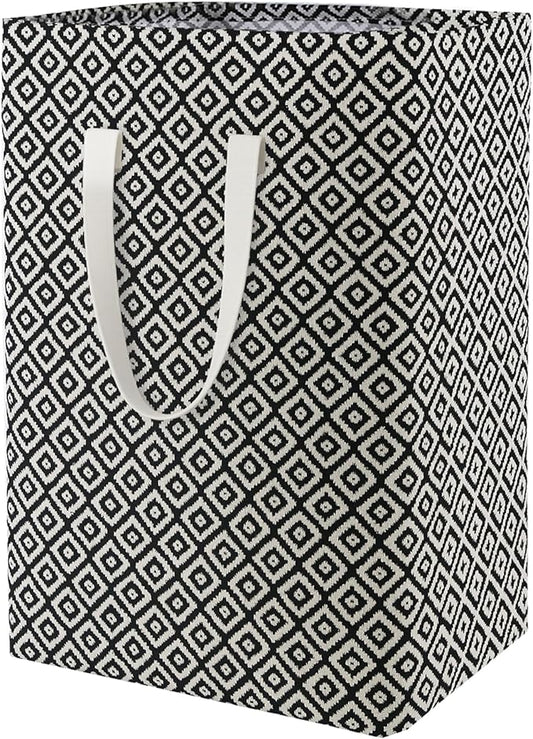 Waterproof Laundry Hamper Collapsible Laundry Basket Leather Handle Laundry Bag Large Clothes Storage Toy Organization for Bathroom Bedroom Laundryroom College Dorms (Pop-Up Laundry Hampers-004)