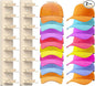2 Pack Hat Organizer for Baseball Caps, Hat Rack for Wall, Strong Adhesive & Screw-in Cap Holder Hat Hangers for Closet Door & Bedroom (Beige-2Pack)