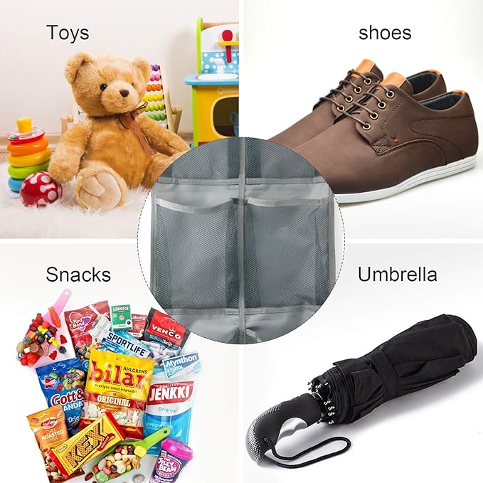 Wall Mounted Shoes Rack 2Pack/Can Store 6Pairs of Sneakers,with Sticky Hanging Mounts, Shoes Holder Storage Organizer Shelf,Door Shoe Hangers (SM06-Gray-2)