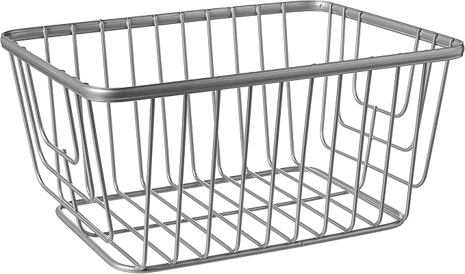 Spectrum Diversified Ashley Basket, Small, Satin Nickel