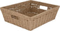 Simplify Large Shelf Storage Basket | Dimensions: 15"x 13"x 5" | Dutch Weave Design | Home Organization | Paper Rope Material | Great For Leaving Spaces | Great for Displaying