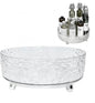 Premium Lazy Susan Organizer,9 inch Turntable Organizer for Bathroom, Kitchen, Vanity, Countertop, Table Top, Cabinet, Pantry and Frige, Perfume, Skin Care, Makeup, Spice Organizer, 360° Rotating