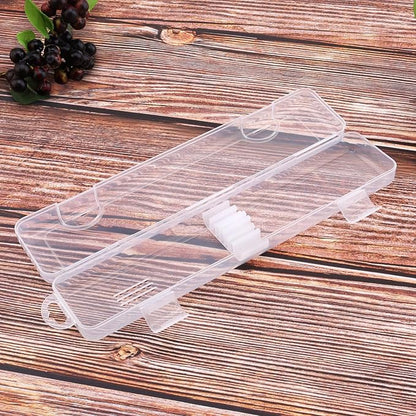 Transparent Tableware Storage Case, Portable Flatware Utensil Box, Clear Cutlery Organziers Container for Spoon Fork Chopsticks for Travel Camping Picnic (B)