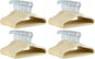 Amazon Basics Kids Velvet, Space Saving, Non-Slip Clothes Hangers for Infant and Toddler, Durable, 11.6 inches (for Baby Clothes), Pack of 200, Beige