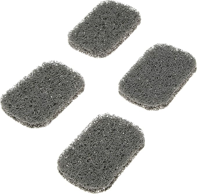 Snowkingdom 4 Pack Gray Soap Saver for Bar Soaps Draining Lift Pad 2.9" x 4.5" PVC Non-BPA Non-Slip Durable