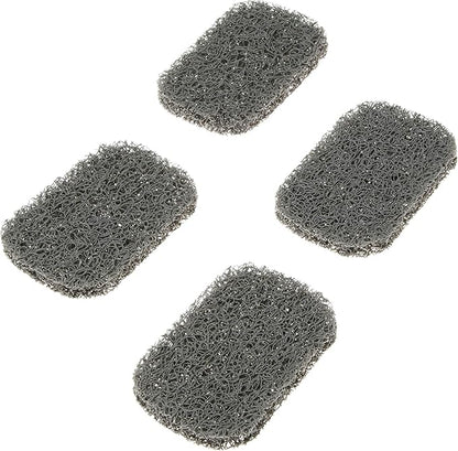 Snowkingdom 4 Pack Gray Soap Saver for Bar Soaps Draining Lift Pad 2.9" x 4.5" PVC Non-BPA Non-Slip Durable