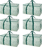 BALEINE 6-Pack Oversized Moving Bags with Reinforced Handles, Heavy-Duty Storage Tote for Clothes, Moving Supplies (Antique Folidage, 6-Pack)