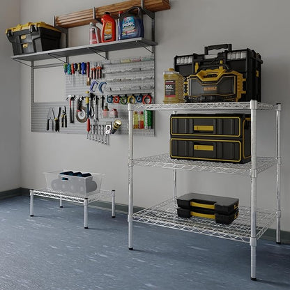 24" Deep x 30" Wide x 34" Height Wire Shelving Kit | 3-Tier | NSF Commercial Storage Rack Unit