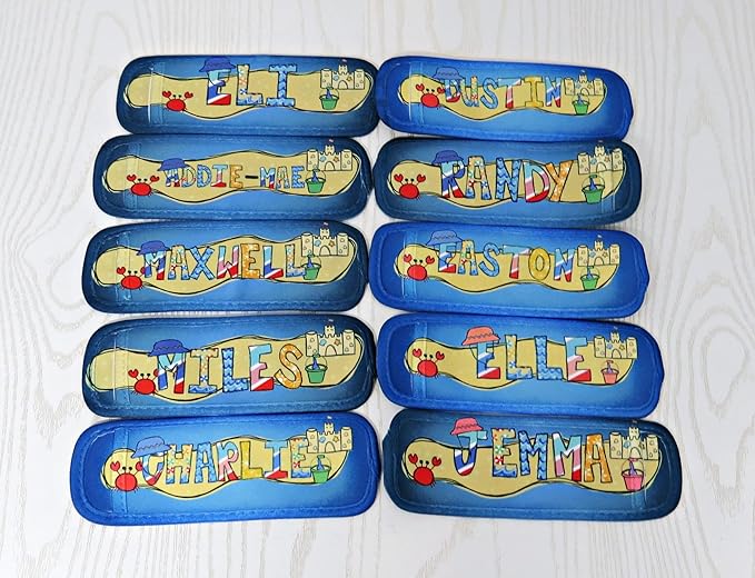 Custom Popsicle Sleeve for Kids – Personalized Ice Pop Cover – Reusable Summer Holder – Beach Essentials – Sandcastle Crab Design – Outdoor Party Accessory