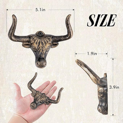 Cowboy Hat Rack for Wall,3 Pack Modern Metal Cast Iron Cowboy Hat Holder Cowgirl Hat Hanger Western Wall Decor Hat Hooks