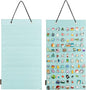 PACMAXI Hanging Brooch Pin Organizer, Display Pins Storage Case, Brooch Collection Storage Holder, Holds Up to 96 Pins.(Not Include Any Accessories) (S-96 Slots, Mint Green, Small)