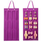 SMUK Hanging Hair Claw Clip Organizer - Large & Small Claw Clip Storage Display for Thick Hair, On Wall, Door, Wardrobe