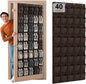 40-Pocket Over the Door Shoe Organizer - Large Mesh Pocket Hanging Shoe Organizer,Behind the Door Shoes Storage Holder Hanger (Coffee color)
