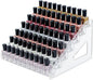 7-Tier Clear Acrylic Nail Polish Storage, Holds 56-112 Bottles, Multi-Purpose Nail Polish Rack, Sunglasses, Essential Oils and Cosmetics