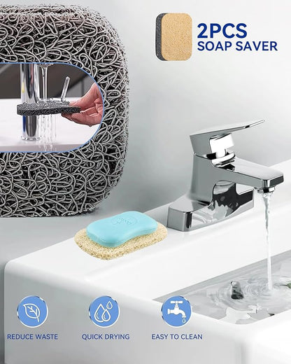 PEISAINOX Travel Soap Case, Leakproof Soap Container with Lid, Portable Bar Soap Holder for Traveling, Soap Dishe for Bathroom, Shower, Gym, School, Camping, Vacation, Outdoor (Green&Gray)
