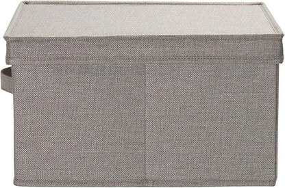 Household Essentials Large Fabric Storage Bins 2 Pack, Gray