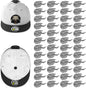 Niunuerga 48 Pack Adhesive Hat Hooks for Wall, Super Strong Hat Rack for Baseball Caps, Minimalist Hat Organizer Display for Home Decor, Hat Hangers Holder for Wall, Door, Closet, No Drilling (Gray)