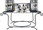 Utensil Caddy - Silverware Caddy or Napkin, Cutlery and Plate Holder - The Ideal 2-Piece Portable Outdoor Kitchen Accessories Buffet Organizer for Picnics, Camping, Barbecue, Parties and Events