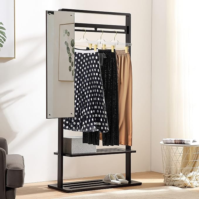 Quality Hangers Lucite Acrylic Clear Skirt Pants Trousers Bottom Hangers - 5-Pack with Adjustable Metal Matte Gold Clips - Made of Clear Acrylic for a Luxurious Look and Feel with Swivel Hook