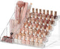 HBlife 6 Tier Nail Polish Organizer with Nail Supplies Organizer, Clear Acrylic Nail Polish Holder Display Stand for Gel Polish (1 Pack)