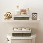 Beautiful Toilet Paper Storage Basket Set of 2 – Decorative Wicker Bathroom Organizer for Toilet Tank Trays - Quality Holder Bin for Shelves Fits Perfectly with Any Bathroom Decor