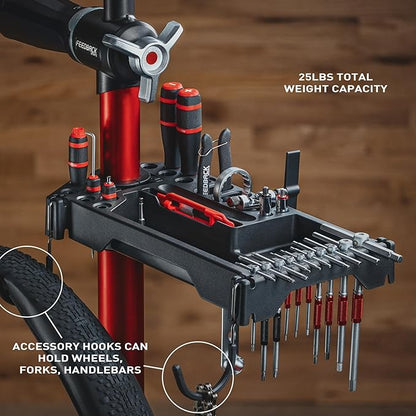 Feedback Sports | Tool Tray for Bike Repair Stands | Compatible W Upright Repair Stands | Black