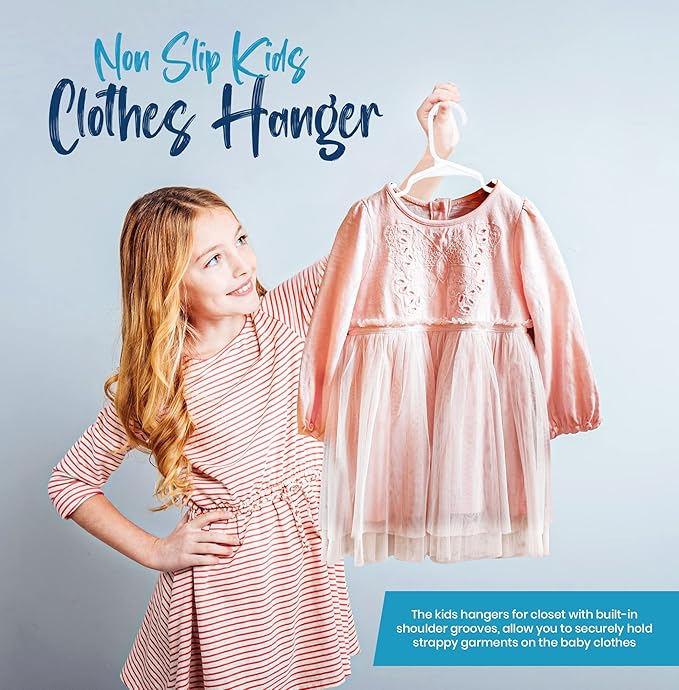 Utopia Home 360 Pack Kids Hangers - 11.5 Inch Plastic Baby Hangers for Closet - Childrens Hanger for Clothes & Infant Hanger for Closet - Ideal for Everyday Standard Use (White)