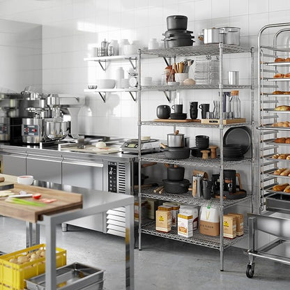 24" Deep x 36" Wide x 74" Height Wire Shelving Kit | 6-Tier | NSF Commercial Storage Rack Unit
