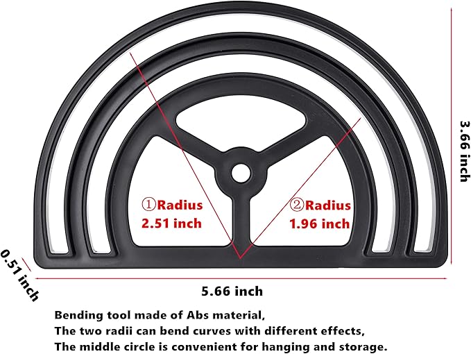 Hat Brim Bender 2-Pack – Dual Slot Hat Curving Tool for Baseball Caps, Fitted Hats & Visors, Perfect Curve, Steaming Optional, Easy to Use, Black