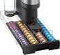 Vtopmart Coffee Pod Drawer Organizer for Nespresso Vertuo Pods, Holds 40 Large or 60 Small Capsules, Acrylic Coffee Pod Holder with Smooth Pull-Out, Anti-Slip Clear Storage