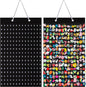 PACMAXI Shoe Charms Organizer, Hanging Shoe Charm Holder with 224 Holes, Shoe Decoration Display, Wall Mounted Holder (Black)