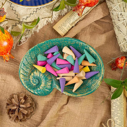 Sungmor Heavy Duty Cast Iron Soap Holder, Vintage Bar Soap Dish for Kitchen Bathroom Sink, Lovely Seashell Shape & Antique Green Sponge Dish Soap Tray, Decorative Jewelry Holder Tabletop Container