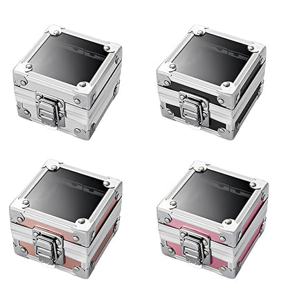 Black 25 Holes Professional Nail Polish Head Storage Box, Nail Tools Organizers Container, Display Storage Box Rack Manicure Tool for Salon Nail Grinding Head，Nail Drill Grinding Bit Holder Box