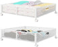 PHINOX Under Bed Storage Containers with Wheels - Shoe Storage Organizer Drawer, Tool-free Assembly Metal Underbed Storage Containers for Bedroom Clothes, Shoes, Blankets - 2Pack