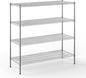 21" Deep x 54" Wide x 54" Height Wire Shelving Kit | 4-Tier | NSF Commercial Storage Rack Unit
