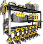 Hipidian Fathers Day Dad Gifts for Men, Power Tool Organizer Wall Mount- 300lb Capacity 3-Tier Storage Rack with 7 Drill Holders for Garage Tools, Best Birthday Gifts for Men Dad Husband