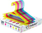 Kids Plastic Hangers (20 Pack, Multicolor), 11.4 Inch Colored Translucent Hangers for Baby/Toddler Clothing (Girls and Boys Aged 2 to 6)