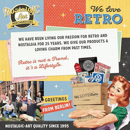 Nostalgic-Art Retro storage tin box L, 101.4 oz, Pasta Variety – Gift idea for your home, large metal pasta can, vintage design