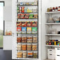 ElegantArray 8-Tier Pantry Door Oragnizer, Over The Door Pantry Organizer Rack and Storage, Hanging Spice Rack Shelves Door, Home Office Laundry Room Bathroom & Kitchen Organization Essentials Metal