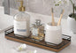 Acacia Wood Bathroom Vanity Tray, 11" L Small Countertop Tray for Dresser, Table, Kitchen Counter, Coffee Bar