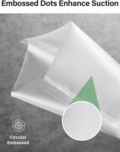 Kootek 11" x 150' Vacuum Sealer Bags Roll for Food with Cutter Dispenser, Commercial Grade Vacuum Seal Bags, BPA Free, Customized Size Food Bags for Storage, Meal Prep and Sous Vide