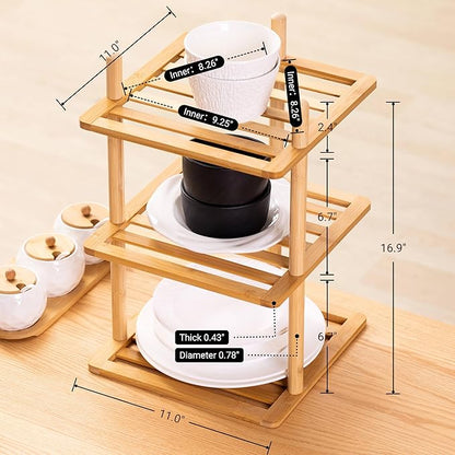 2Pc 3-Tier Vertical Shoe Rack - Tall Narrow Shoe Rack Organizer for Small Spaces,Bamboo Shoen Shelf for Entryway,Closet,Corner,Doorway,Skinny Shoe Shelf Space Saving Shoe Storage