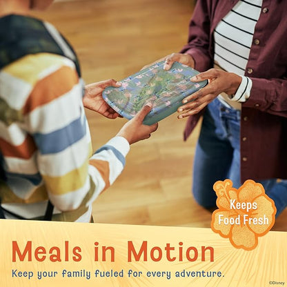Best Brands Disney Meal Prep Containers - 20-Piece Reusable Food Containers with Lids - Freezer, Microwave & Dishwasher Safe - Featuring Mickey & Minnie, Lilo & Stitch - 33.8 Oz To Go Food Containers