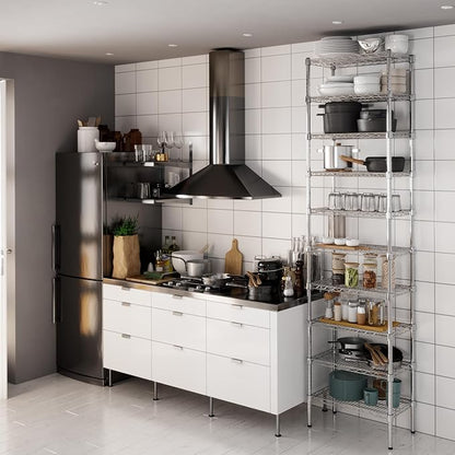 14" Deep x 24" Wide x 96" Height Wire Shelving Kit | 10-Tier | NSF Commercial Storage Rack Unit