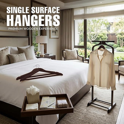 Utopia Home Premium Wooden Hangers 30 Pack - Durable & Slim Coat Hanger - Suit Hangers with 360-Degree Rotatable Hook - Wood Hangers with Shoulder Grooves (Vintage)