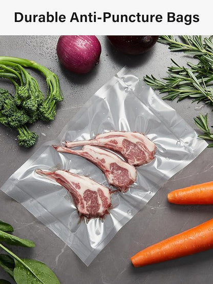 Kootek 8" x 150' Vacuum Sealer Bags Roll for Food with Cutter Dispenser, Commercial Grade Vacuum Seal Bags, BPA Free, Customized Size Food Bags for Storage, Meal Prep and Sous Vide